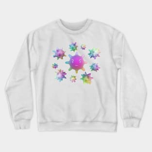 Evil cartoon virus Crewneck Sweatshirt